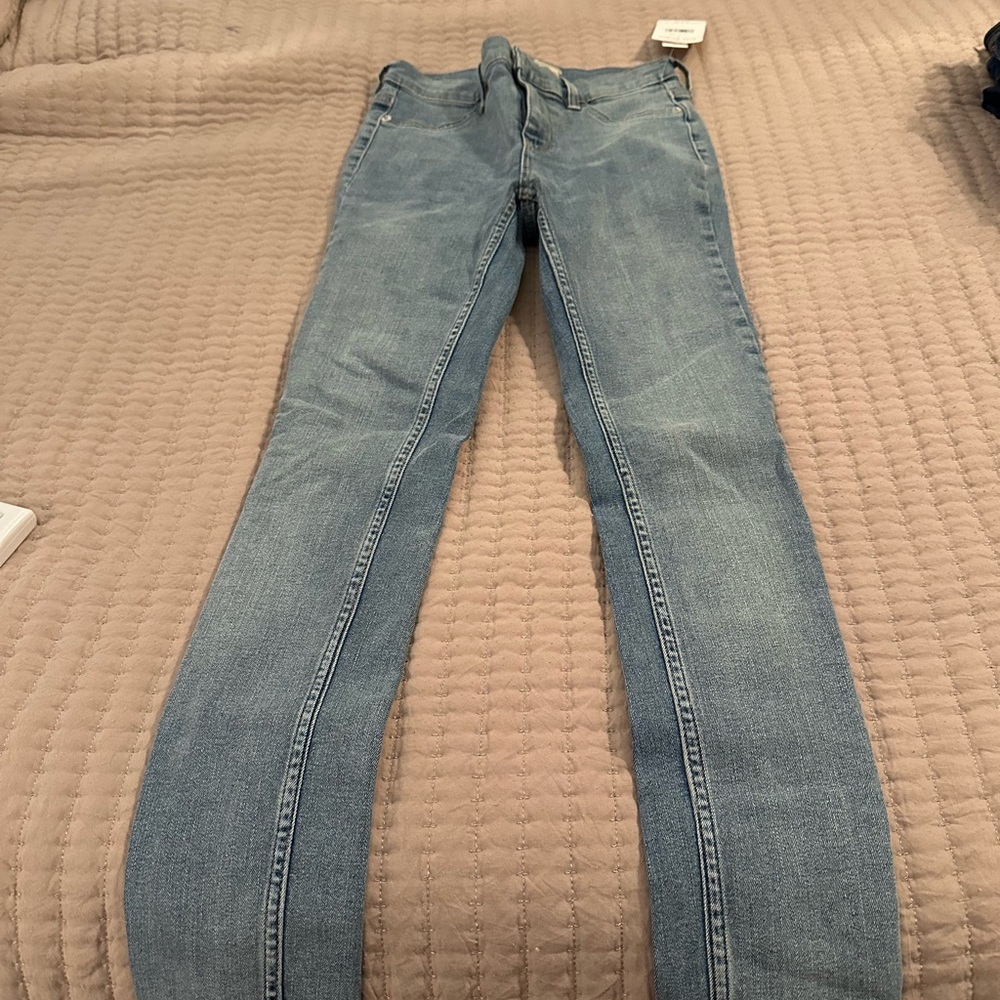 Free People Light Blue Skinny Jeans
